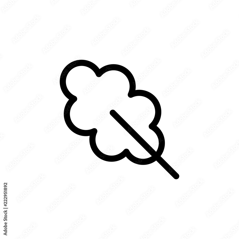 Poster oak leaf icon. element of autumn icon for mobile concept and web apps. thin line oak leaf icon can b