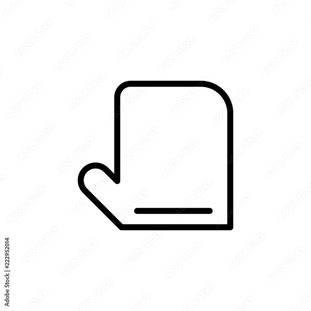 Poster gloves icon. element of autumn icon for mobile concept and web apps. thin line gloves icon can be us