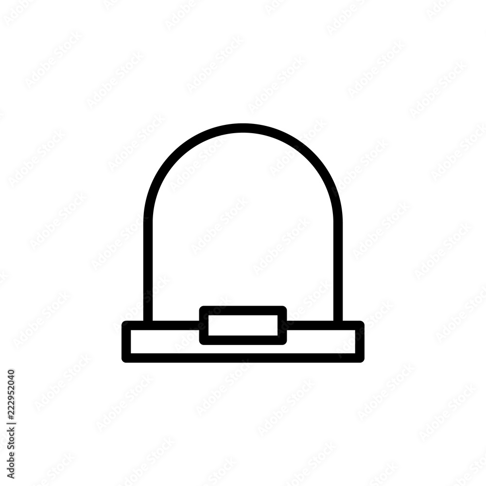 Poster a cap icon. element of autumn icon for mobile concept and web apps. thin line a cap icon can be used