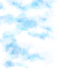 春の空　水彩イラスト素材　背景