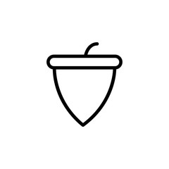 acorn icon. Element of autumn icon for mobile concept and web apps. Thin line acorn icon can be used for web and mobile