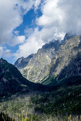 An astonishing view of the great mountains