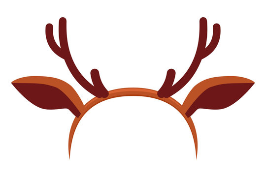 Colorful Cartoon Reindeer Antler Hat