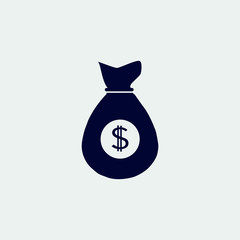 money icon, vector illustration. flat icon