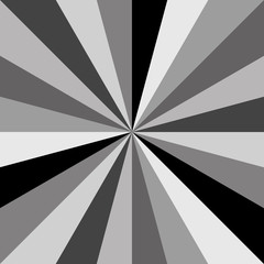 Gray Sunburst background vector pattern of swirled radial striped design. Vector and illustration