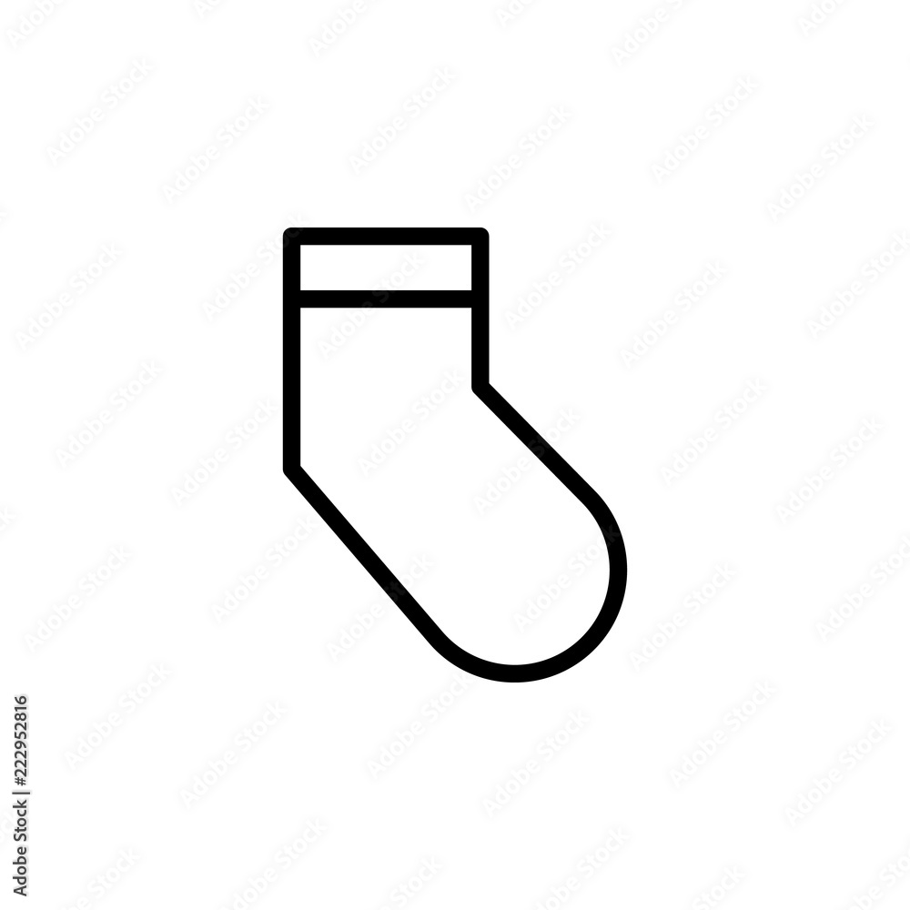 Poster socks icon. element of autumn icon for mobile concept and web apps. thin line socks icon can be used