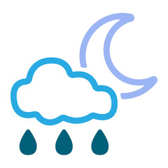 Fototapeta na wymiar Wetter Icon - Regen