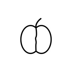 apricots icon. Element of autumn icon for mobile concept and web apps. Thin line apricots icon can be used for web and mobile