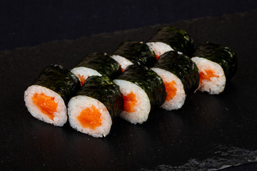 Japanese roll with salmon