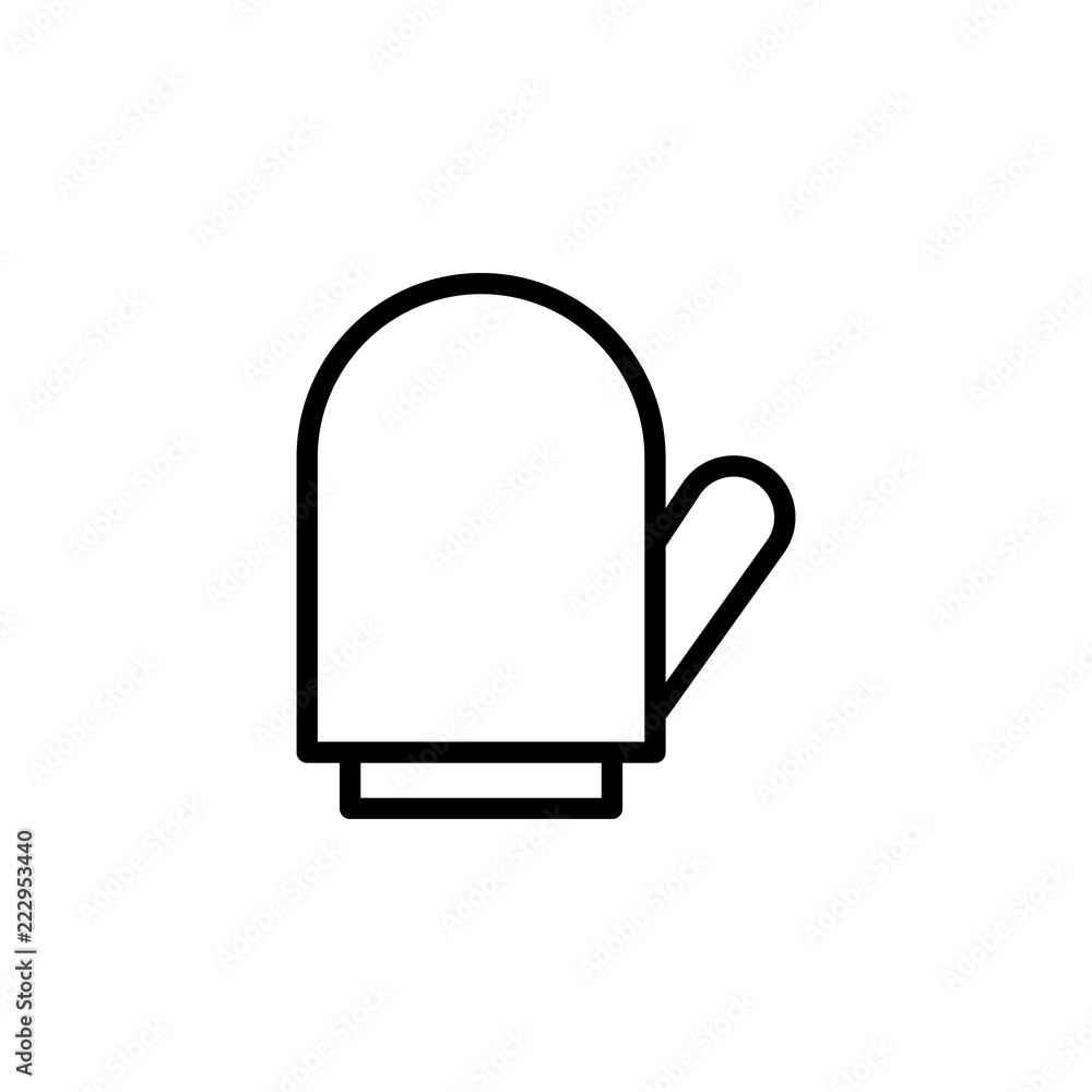 Poster gloves icon. element of autumn icon for mobile concept and web apps. thin line gloves icon can be us