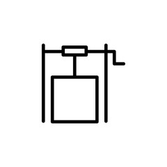 well icon. Element of autumn icon for mobile concept and web apps. Thin line well icon can be used for web and mobile