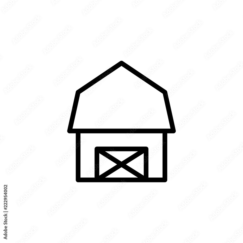Poster farm icon. element of autumn icon for mobile concept and web apps. thin line farm icon can be used f