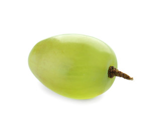 Fresh ripe grape on white background