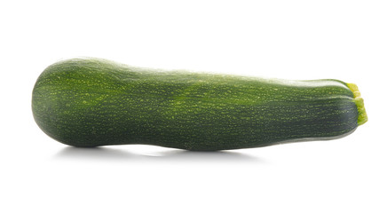 Fresh zucchini on white background
