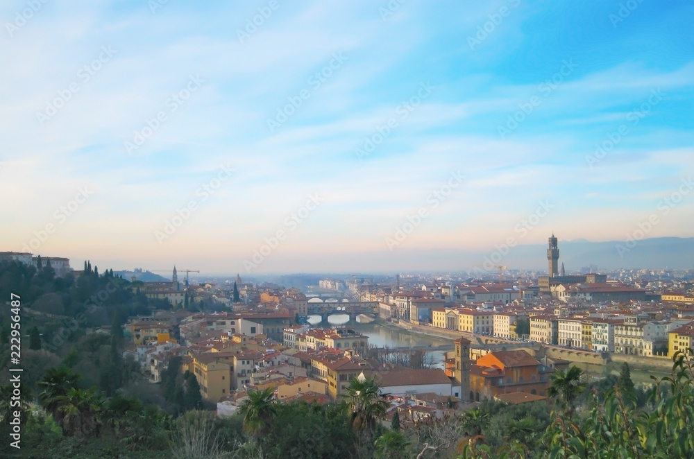 Wall mural view of florence, italy