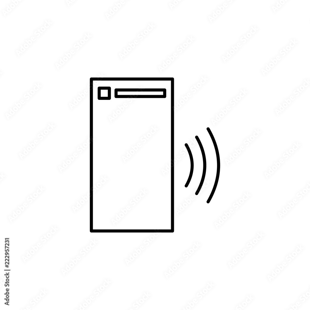 Poster online payment icon. element of internet related icon for mobile concept and web apps. thin line onl
