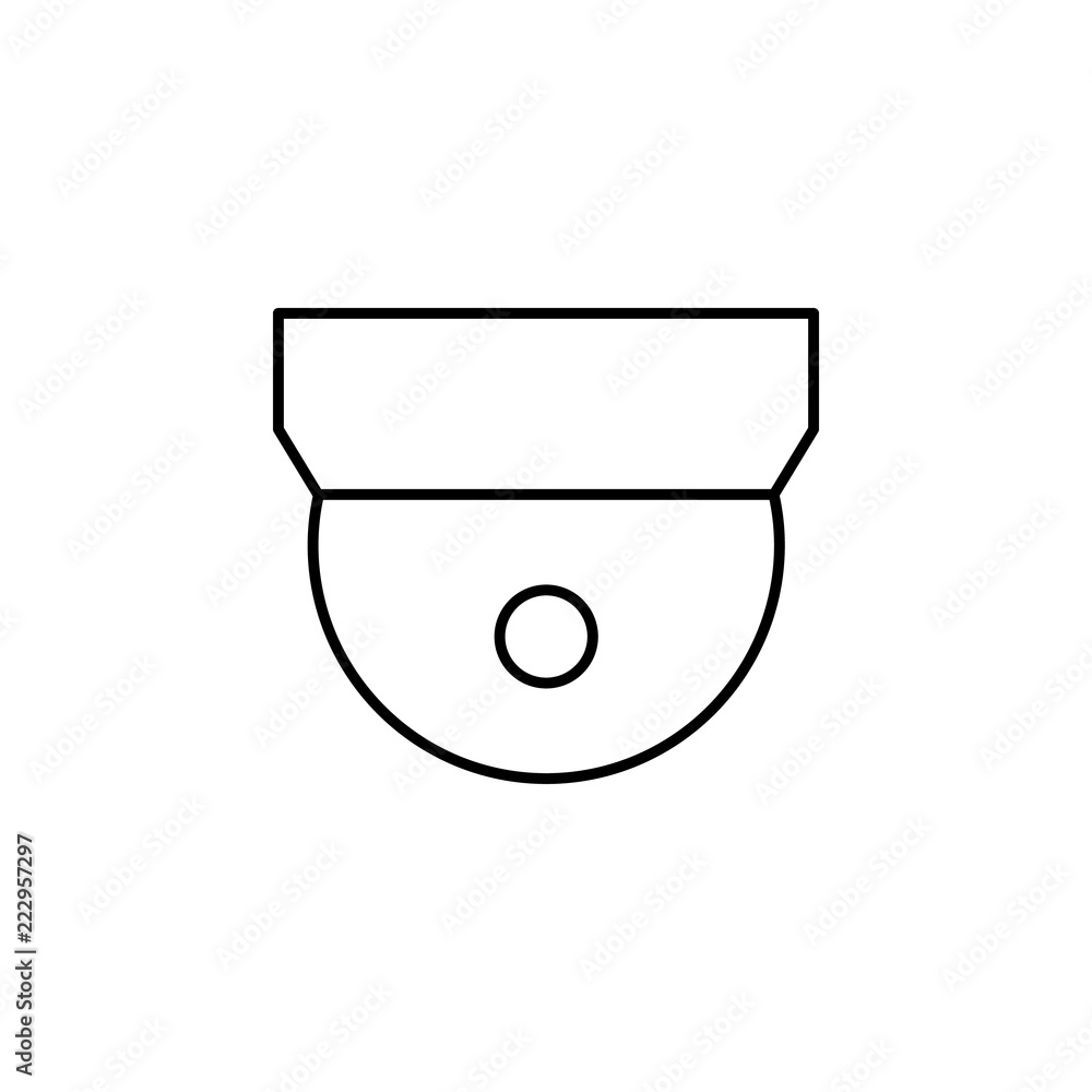 Poster cctv icon. element of internet related icon for mobile concept and web apps. thin line cctv icon can