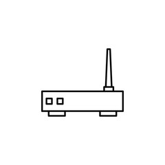 router icon. Element of Internet related icon for mobile concept and web apps. Thin line router icon can be used for web and mobile