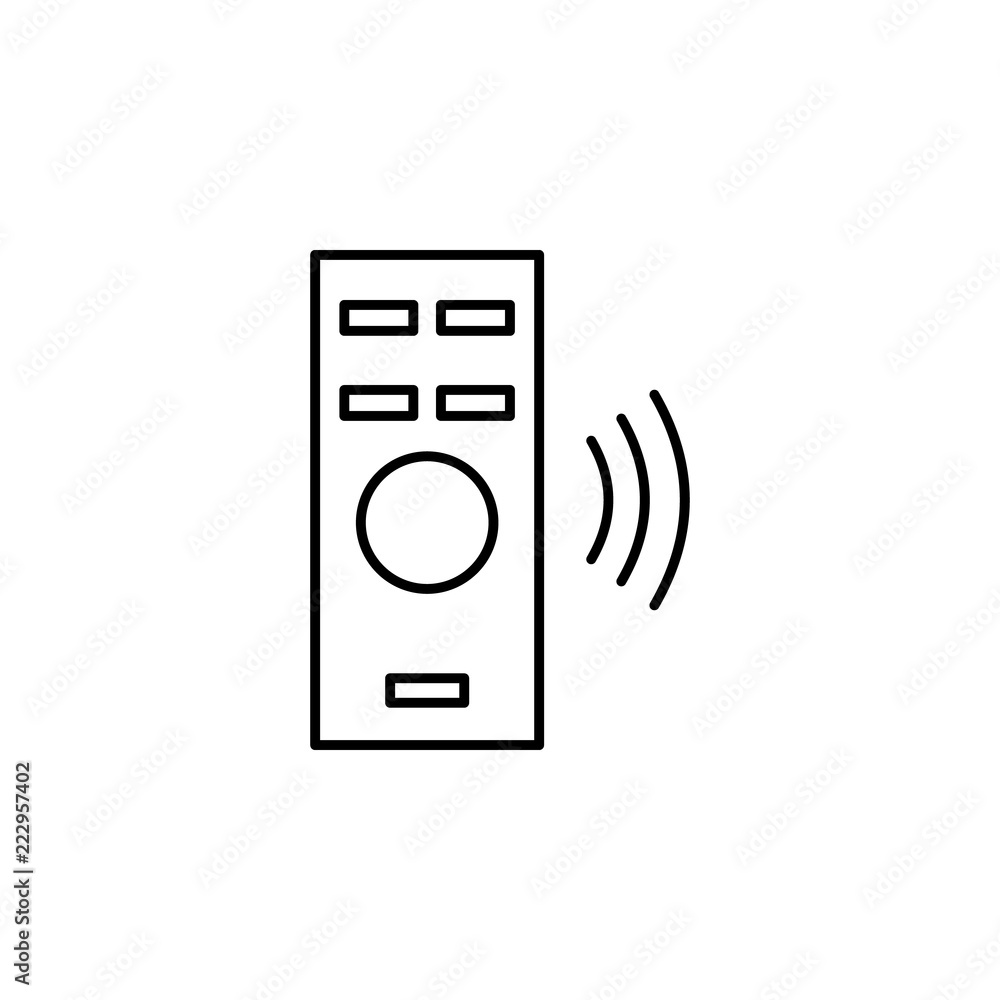 Poster remote control icon. element of internet related icon for mobile concept and web apps. thin line rem