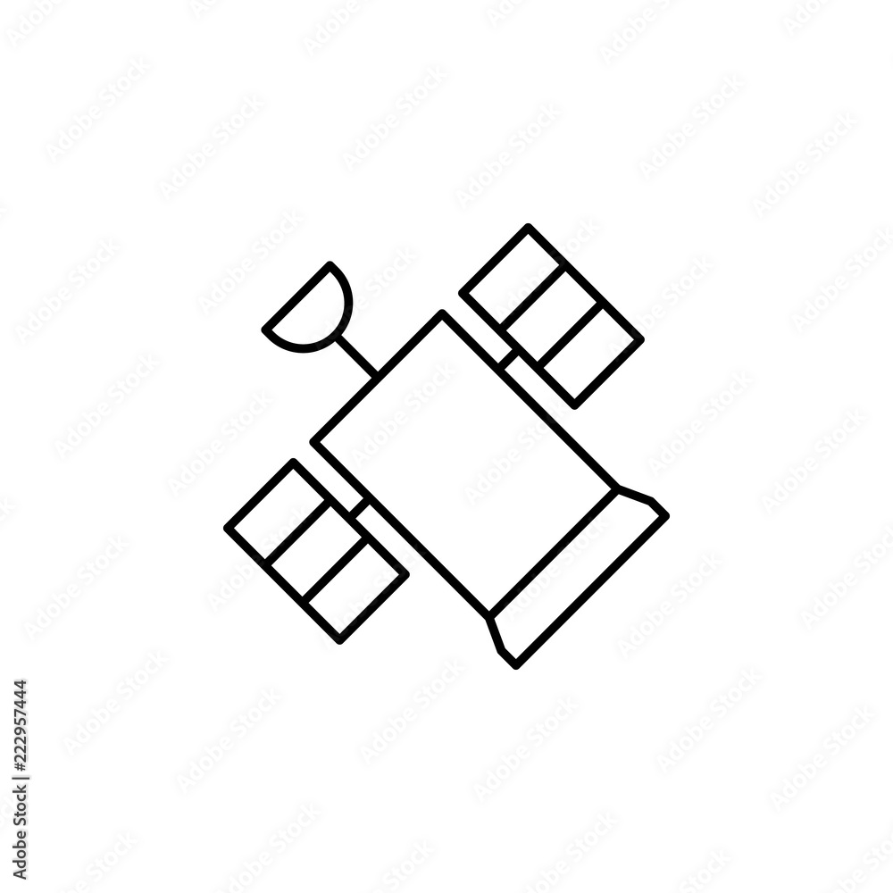 Poster satellite icon. element of internet related icon for mobile concept and web apps. thin line satellit