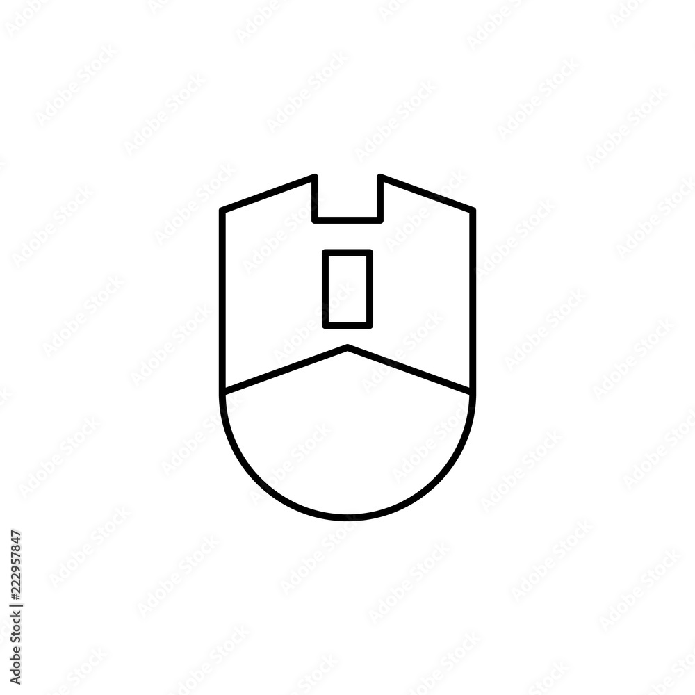 Poster mouse icon. element of internet related icon for mobile concept and web apps. thin line mouse icon c