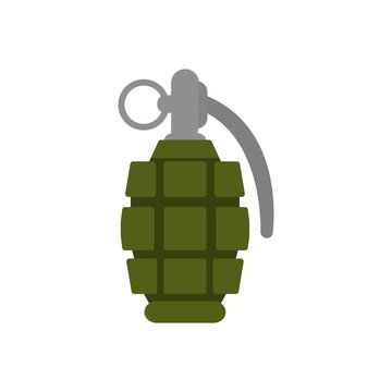 Military grenade with ring
