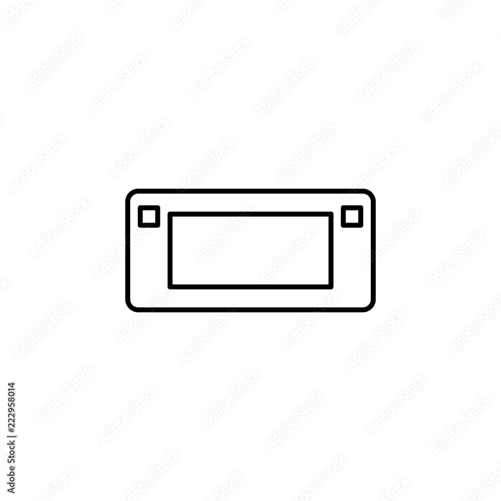 Aufkleber game console icon. element of internet related icon for mobile concept and web apps. thin line game 