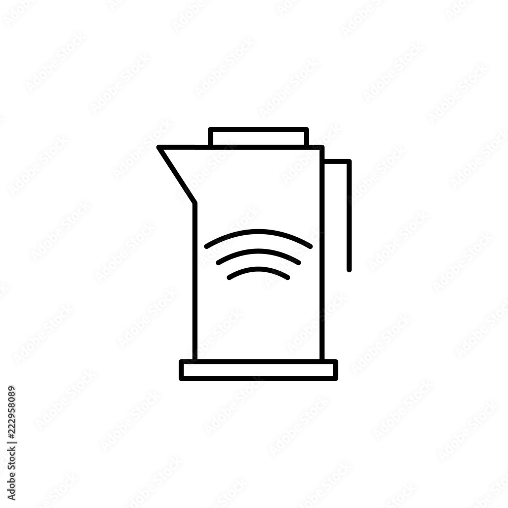 Poster kettle icon. element of internet related icon for mobile concept and web apps. thin line kettle icon