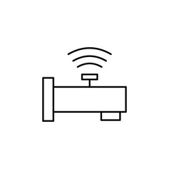 faucet icon. Element of Internet related icon for mobile concept and web apps. Thin line faucet icon can be used for web and mobile