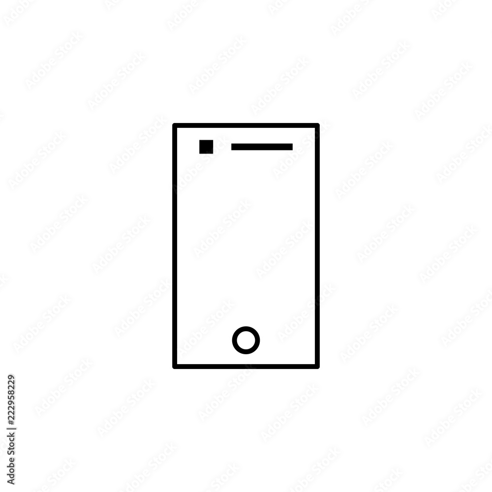 Poster tablet icon. element of internet related icon for mobile concept and web apps. thin line tablet icon