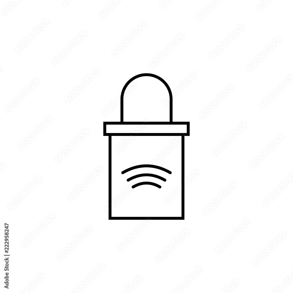 Poster padlock icon. element of internet related icon for mobile concept and web apps. thin line padlock ic