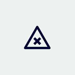 no enter icon, vector illustration. flat icon