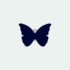 Plakat butterfly icon, vector illustration. flat icon
