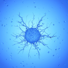 3d rendered medically accurate illustration of a cancer cell