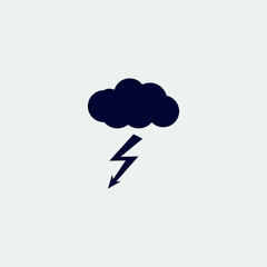 storm icon, vector illustration. flat icon