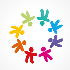 set silhouette colorée