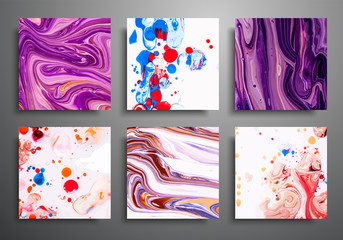 Vector backgrounds for covers, placards, posters, flyers and banner design. Illustration of colored acrylic banners. Abstract page poster template for catalog, creative brochure illustration.