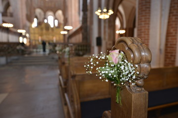 Interior of Roskilde Cathedral, Denmark
