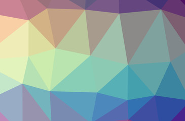 Illustration of blue abstract low poly elegant multicolor background.