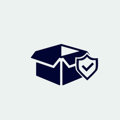 box icon, vector illustration. flat icon