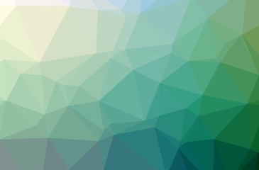 Illustration of blue abstract low poly beautiful multicolor background.