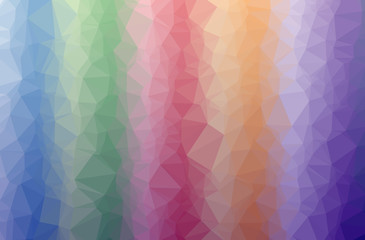 Illustration of blue abstract polygonal modern multicolor background.