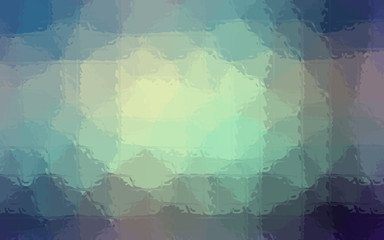 Obraz premium Illustration of blue, green and yellow Mosaic through glass bricks background.