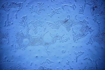 texture ice blue background / abstract blurred background winter ice, ice-covered glass