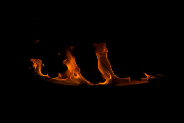 the Ring of fire in black background