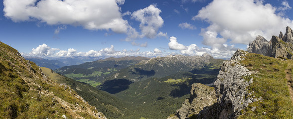 Panoramablick über Sankt Maddalena