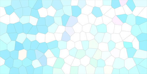 Beautiful abstract illustration of blue, green and white Middle size hexagon. Good background for your project.