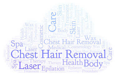Obraz premium Chest Hair Removal word cloud.