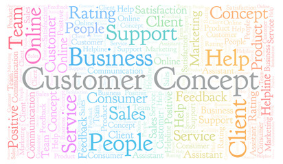 Customer Concept word cloud.