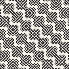 Vector seamless lines mosaic pattern. Modern stylish abstract texture. Repeating geometric tiles